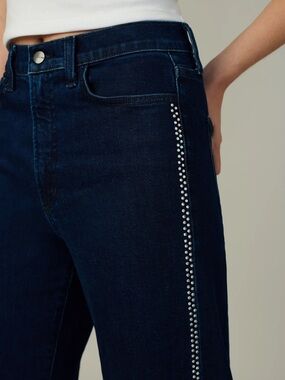 Joe’s Mia Wide Leg Jeans with Crystals